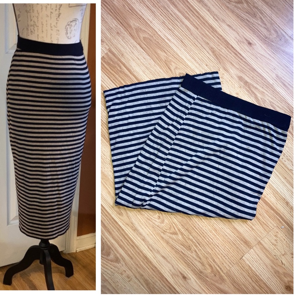 Bailey 44 Stripe Midi Stretch Pencil Skirt sz Small